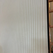TESSA Carton Ondulé Pierre Tendre/Eau - Blanc 115×275cm